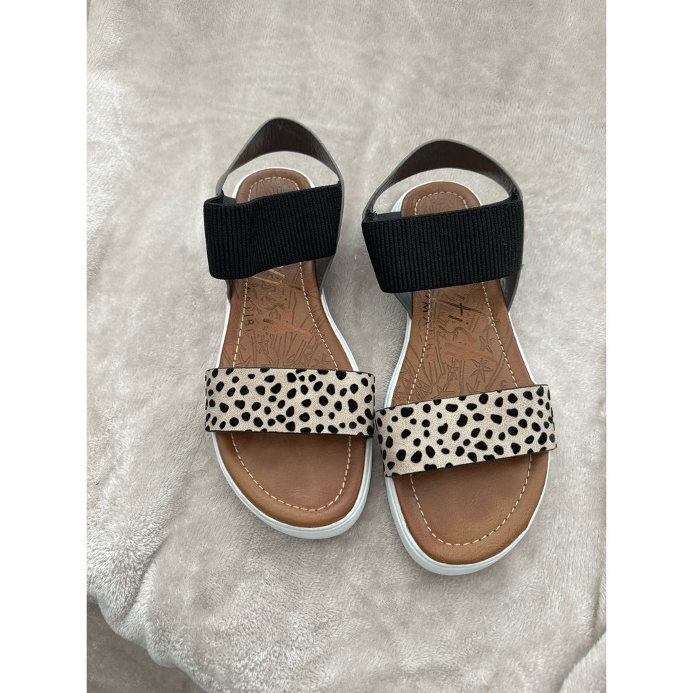 Blowfish Platform Sandal Cheetah Print Size 7